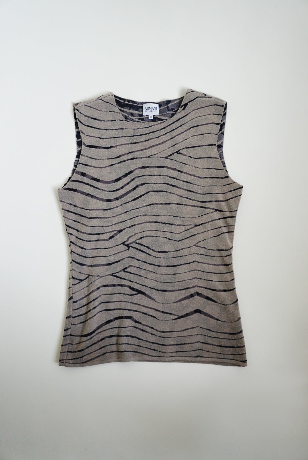 00s Armani Abstract Knit Tank