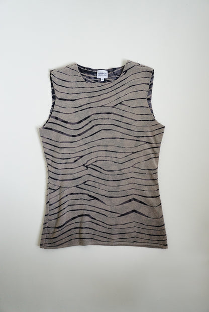 00s Armani Abstract Knit Tank