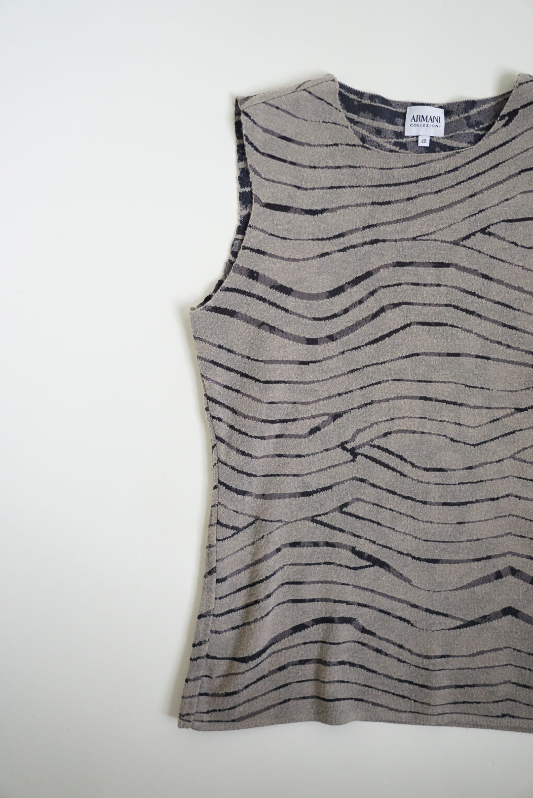 00s Armani Abstract Knit Tank