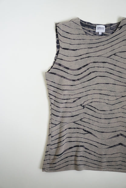 00s Armani Abstract Knit Tank