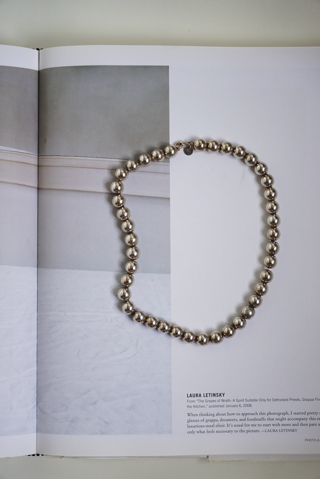 Tiffany &amp; Co. Sterling Silver Ball Chain Necklace 16"