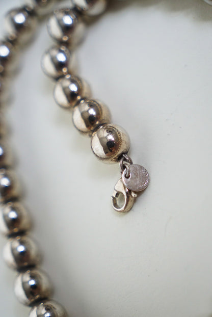 Tiffany &amp; Co. Sterling Silver Ball Chain Necklace 16"