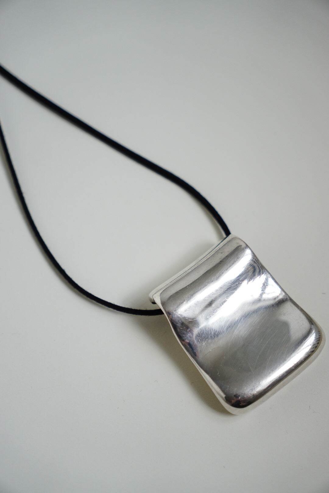 Milor Italian Sterling Pendant on Black Suede Cord