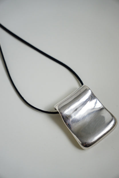 Milor Italian Sterling Pendant on Black Suede Cord