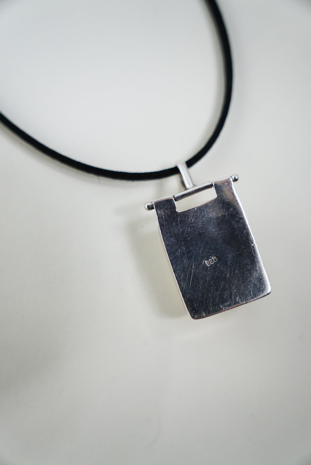 Sterling Onyx Pendant on Black Suede Cord