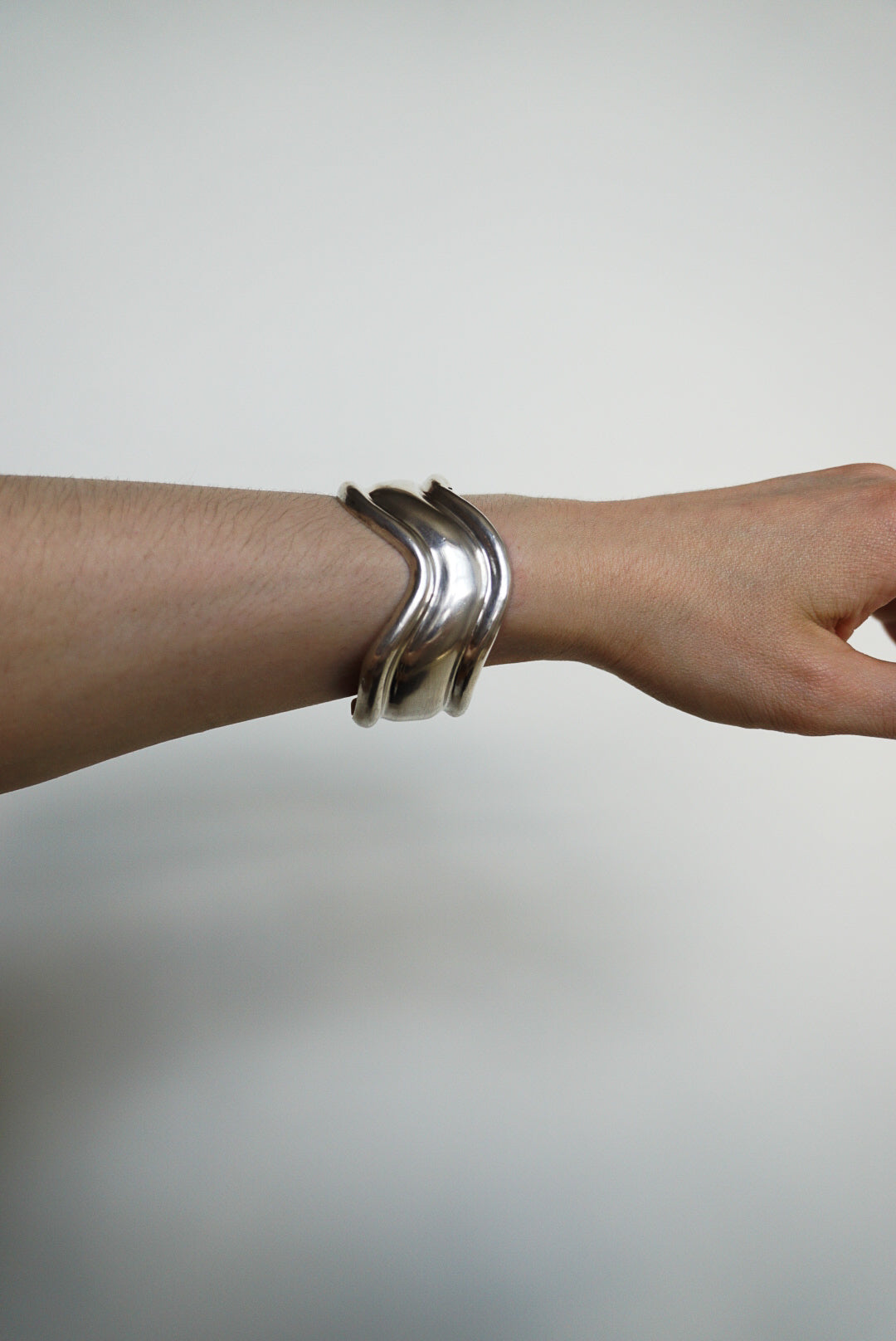 Taxco Sterling Sculptural Cuff