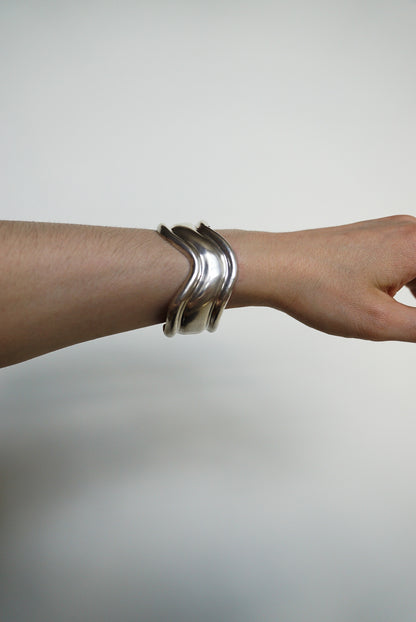 Taxco Sterling Sculptural Cuff