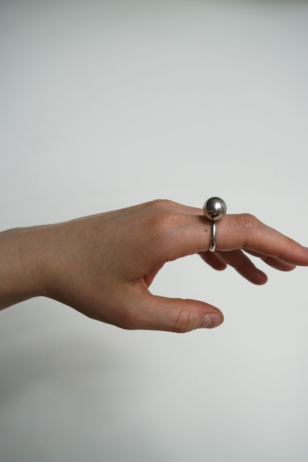 Leanore Doskow Sterling Sphere Ring