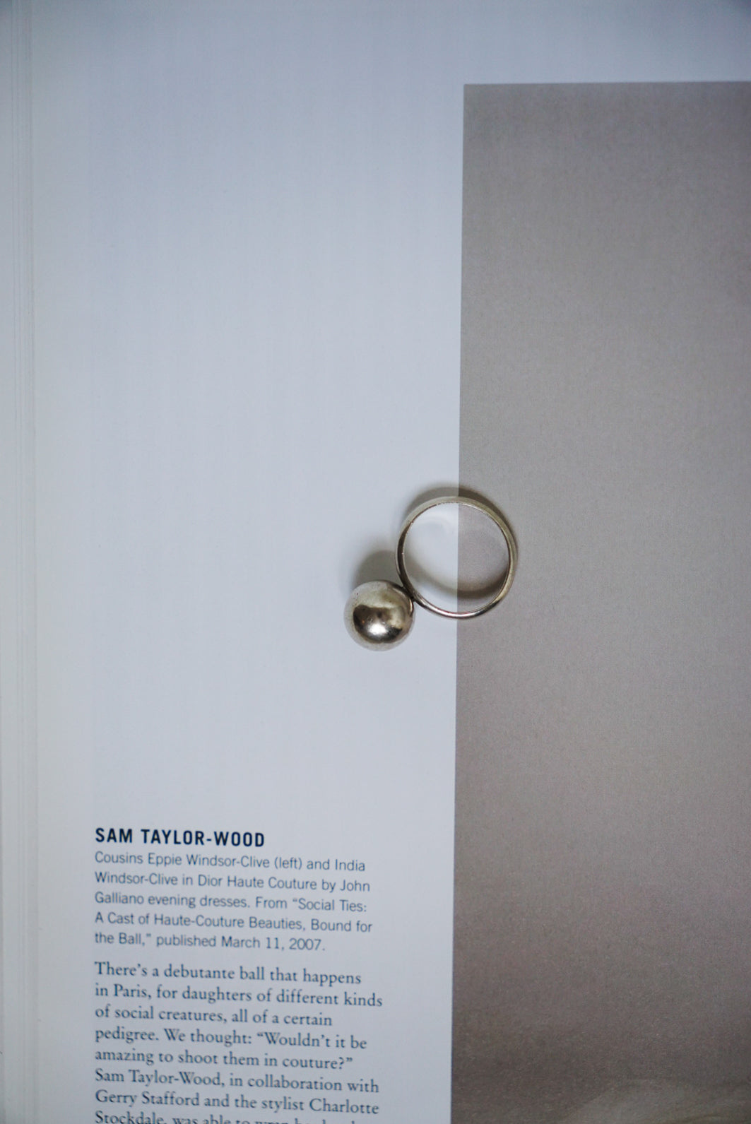 Leanore Doskow Sterling Sphere Ring
