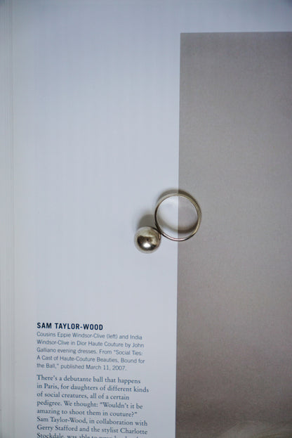Leanore Doskow Sterling Sphere Ring