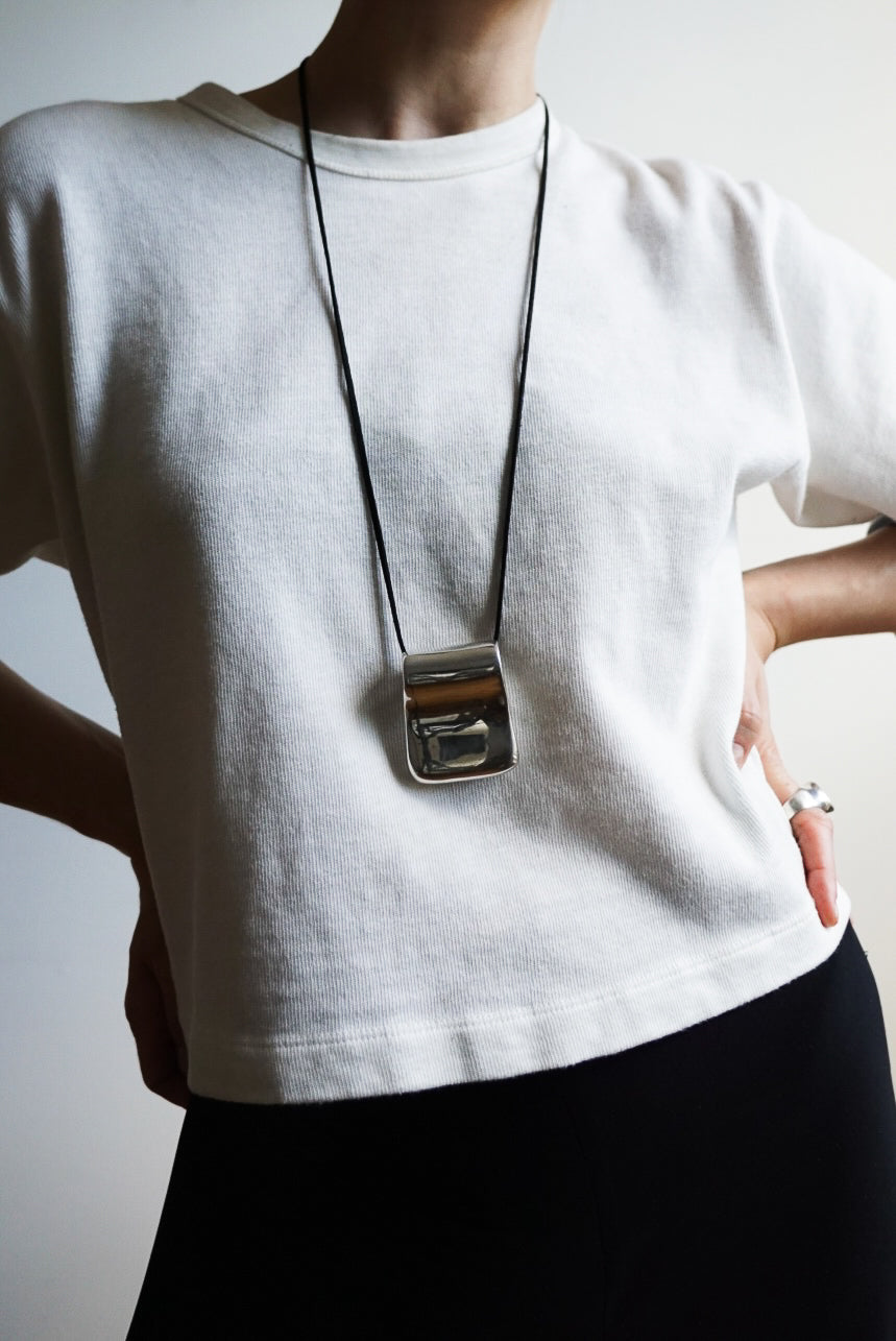 Milor Italian Sterling Pendant on Black Suede Cord