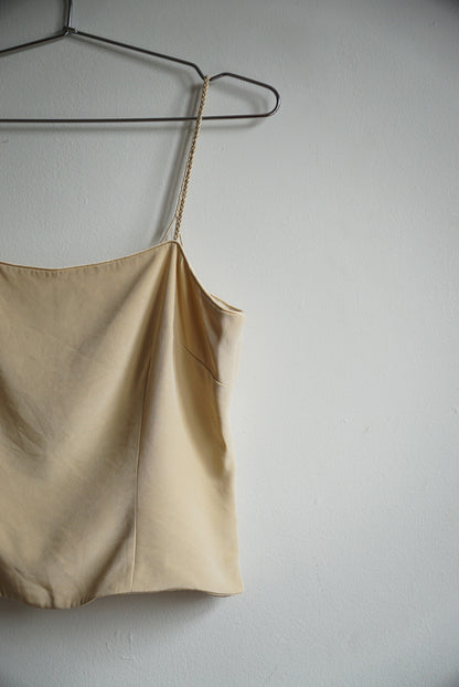 00s Ann Taylor Sand Silk Camisole
