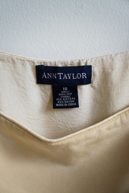 00s Ann Taylor Sand Silk Camisole