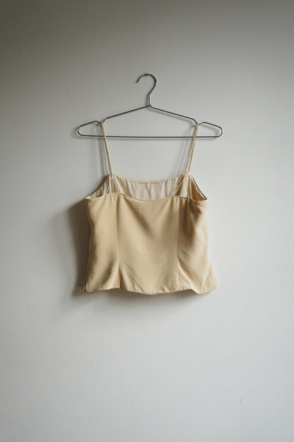 00s Ann Taylor Sand Silk Camisole