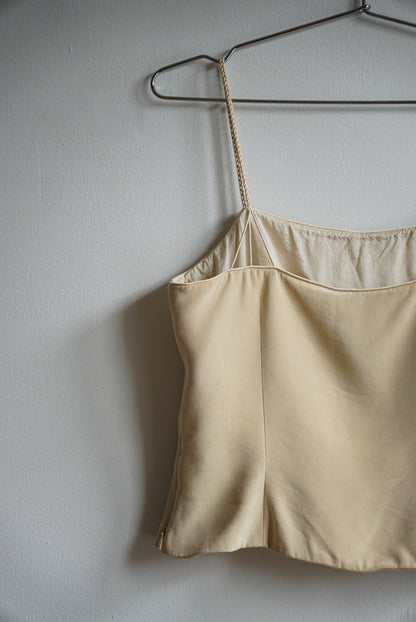 00s Ann Taylor Sand Silk Camisole