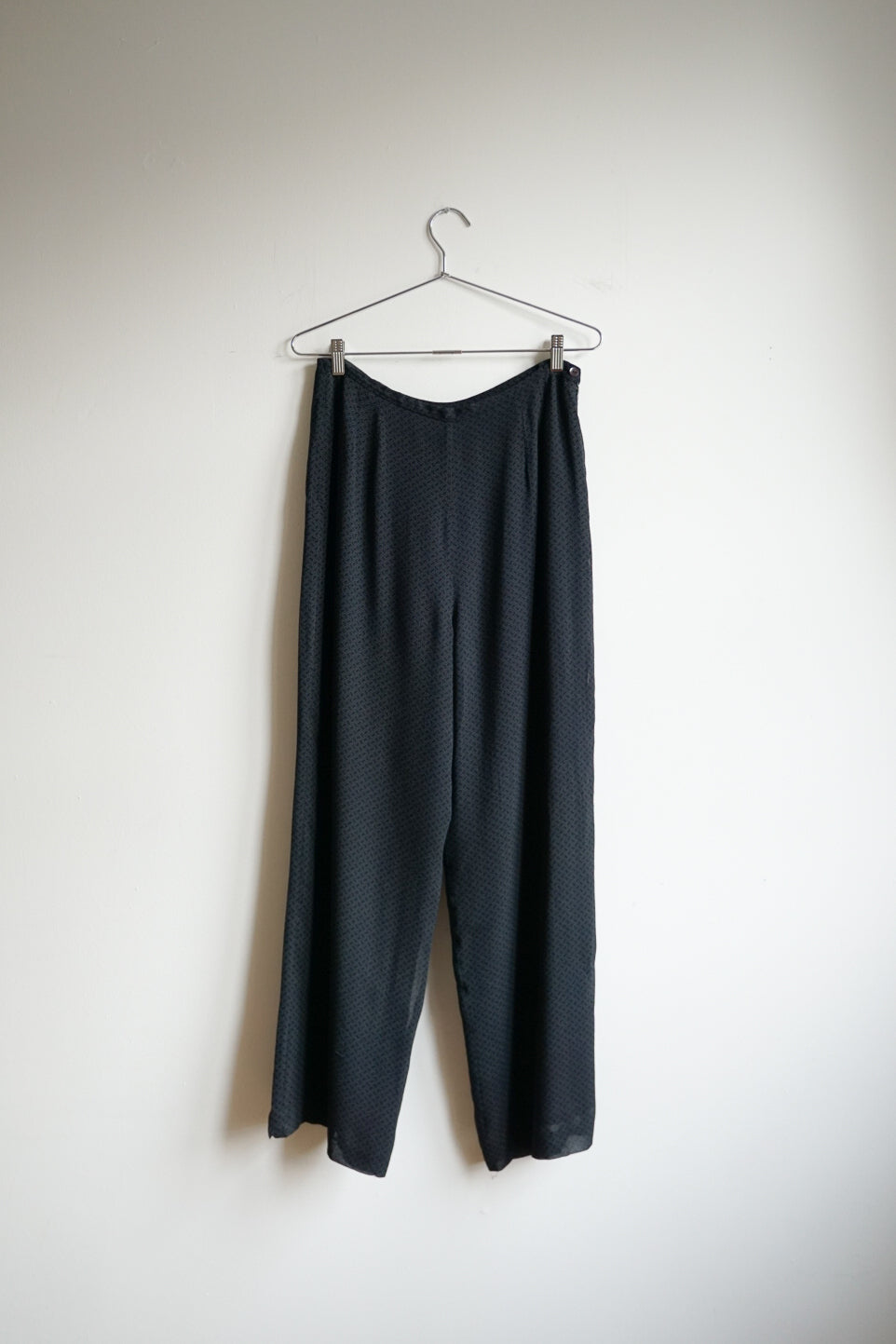90s Talbots Silk Jacquard Trousers | Size 30/31