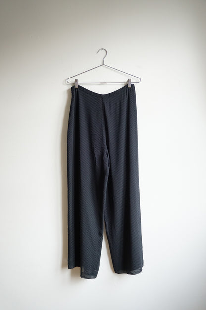 90s Talbots Silk Jacquard Trousers | Size 30/31