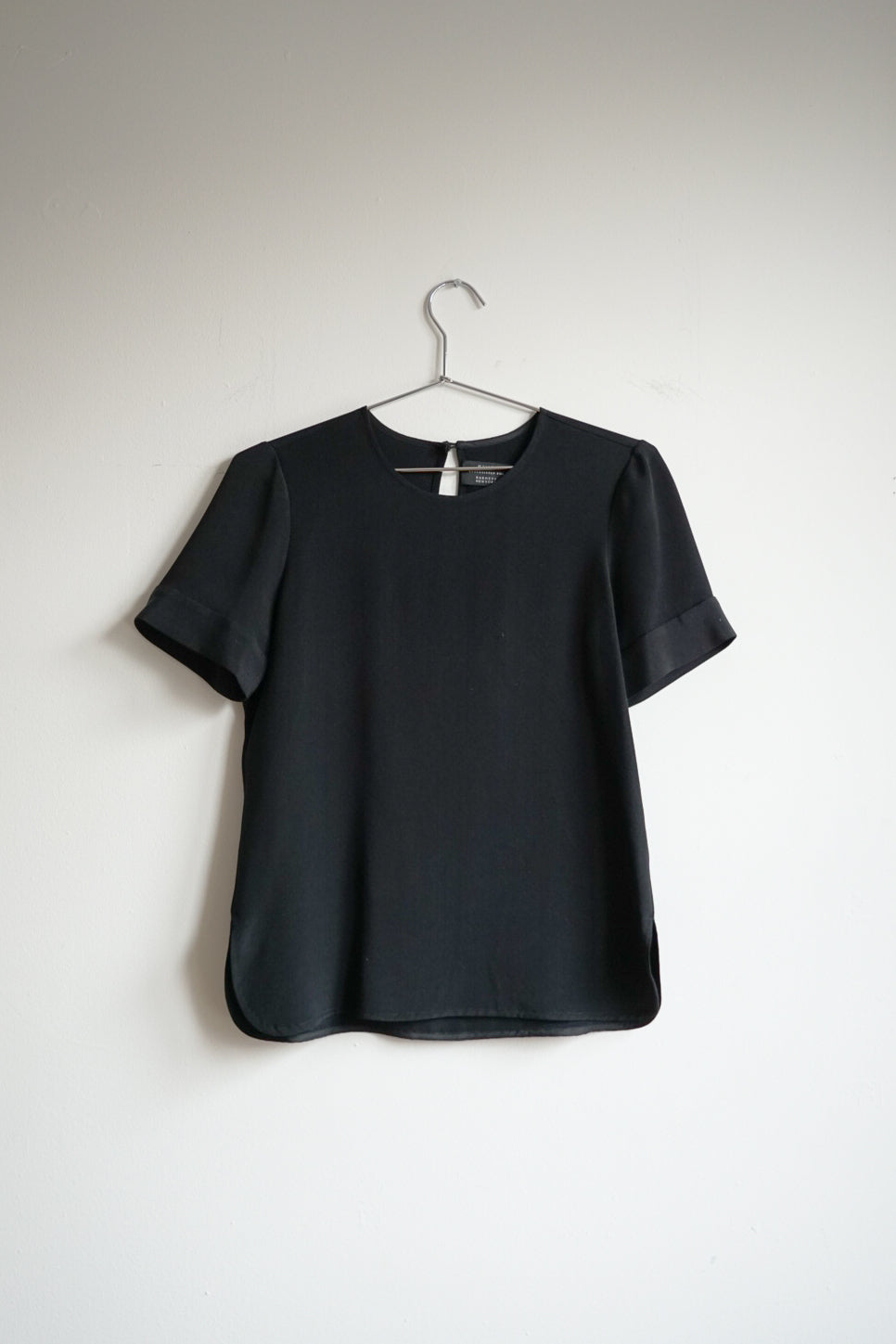 00s Maivet Black Silk Blouse