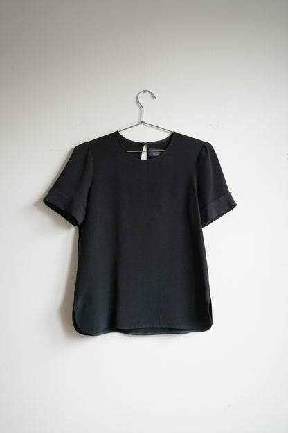 00s Maivet Black Silk Blouse