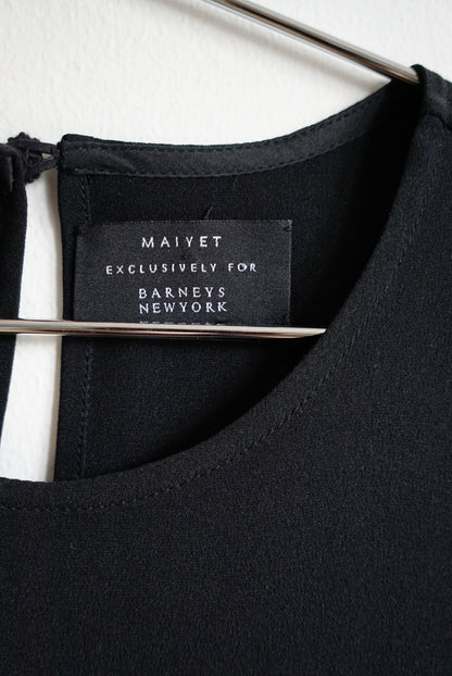 00s Maivet Black Silk Blouse