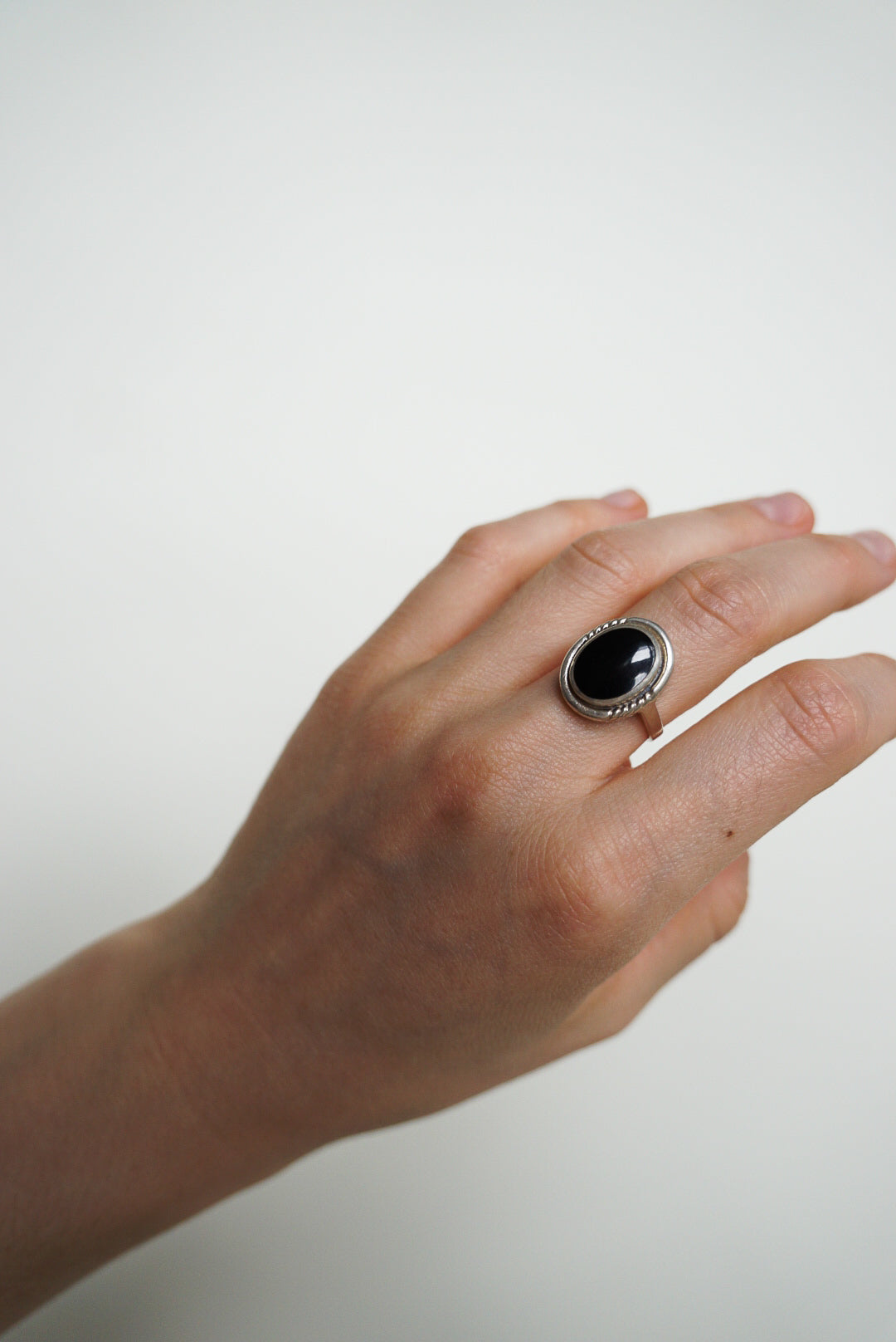 Sterling Silver Onyx Signet Ring