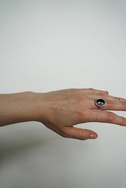 Sterling Silver Onyx Signet Ring