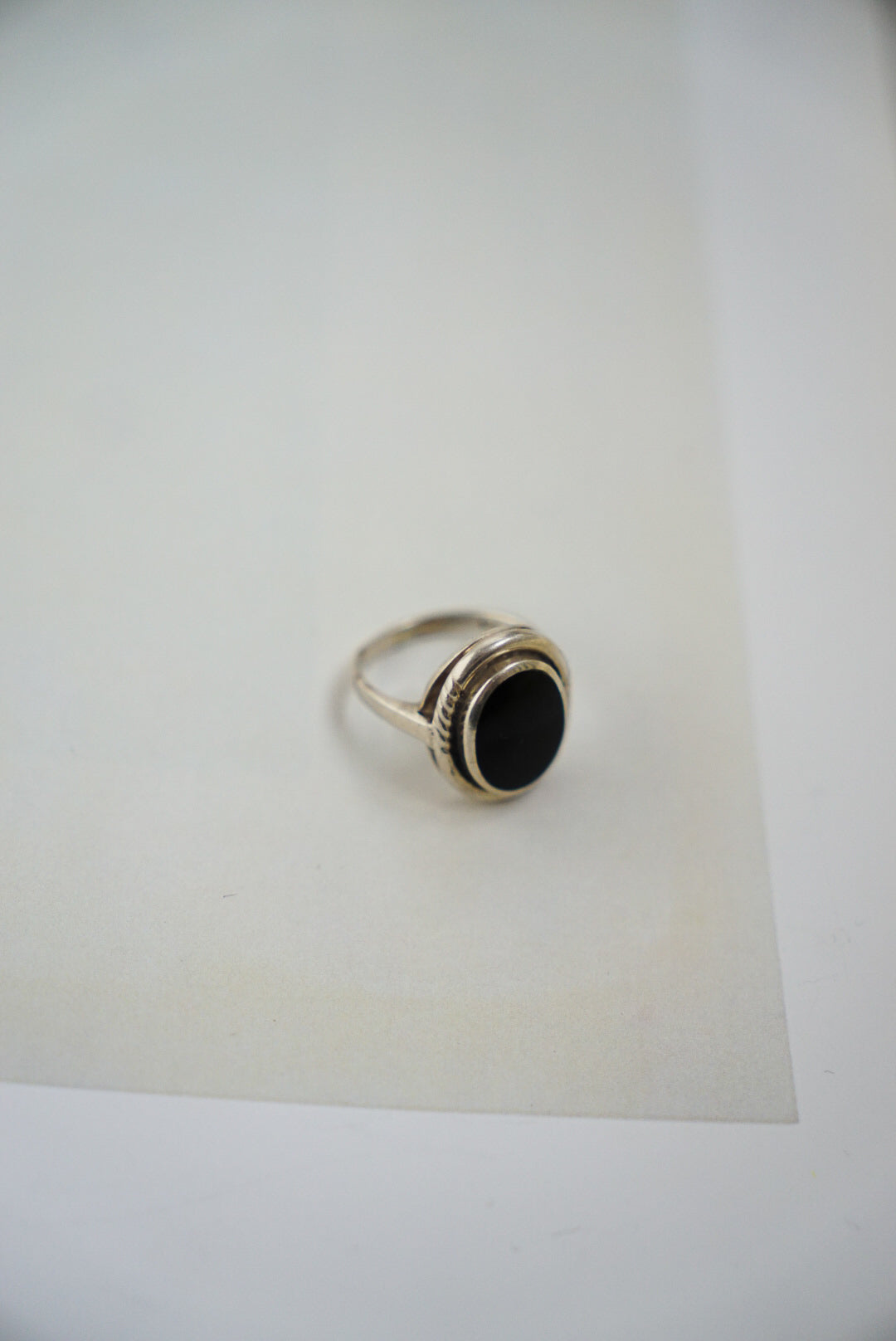 Sterling Silver Onyx Signet Ring