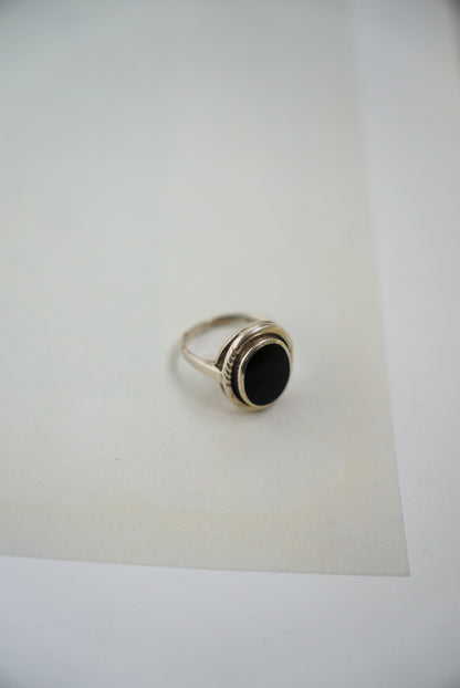 Sterling Silver Onyx Signet Ring