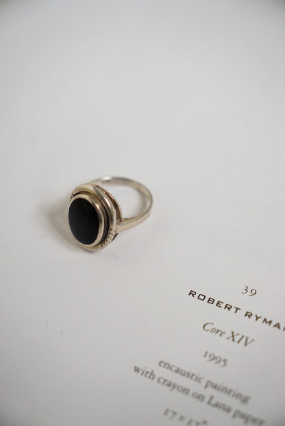 Sterling Silver Onyx Signet Ring